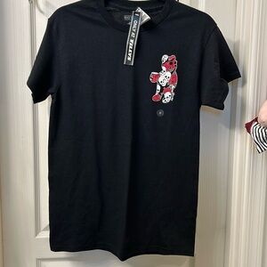 Riot society bear rose skull shirt